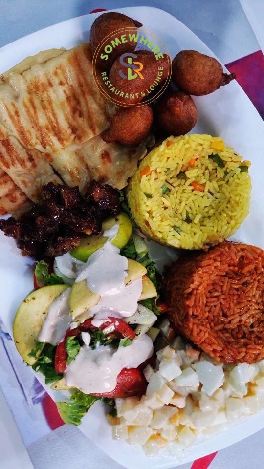 Premium Nigerian Continental fusion food at Somewhere Lounge Ajah